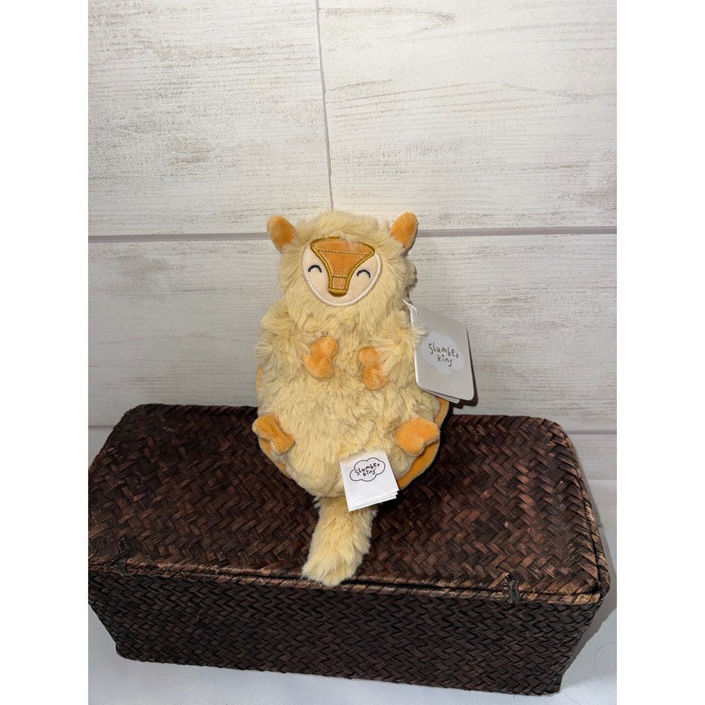 Slumberkins Armadillo Kin Plush Tan Orange Emotional Learning Stuffed Animal NWT